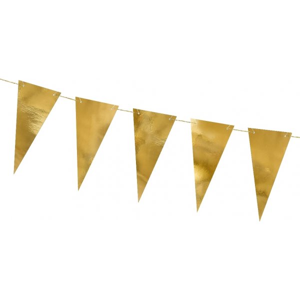 Kleiner Wimpel - Metallic - Gold