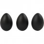 Deko-Eier - Schwarz - 12er-Pack