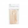 Holzbesteck - Wei� - 18er-Packung/6 Gedecke