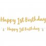 Girlande - Alles Gute zum 1. Geburtstag - Gold/Blaue Sterne Girlande - Alles Gute zum 1. Geburtstag - Gold/Blaue Sterne