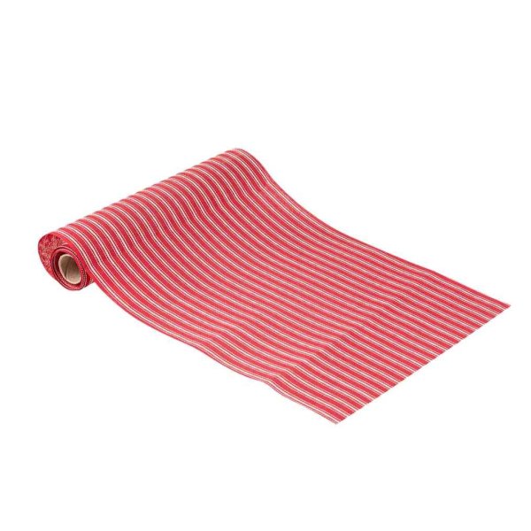 Tischläufer aus Stoff - Rot - 28 cm x 3 m Tischläufer aus Stoff - Rot - 28 cm x 3 m