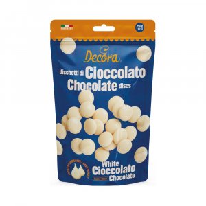 Schokoladenknöpfe - Weiße Schokolade - Decora - 250 g Schokoladenknöpfe - Weiße Schokolade - Decora - 250 g