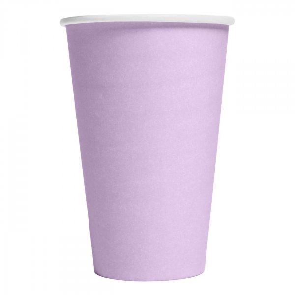 Pappbecher - Lavendel - 350 ml - 10er-Packung Pappbecher - Lavendel - 350 ml - 10er-Packung