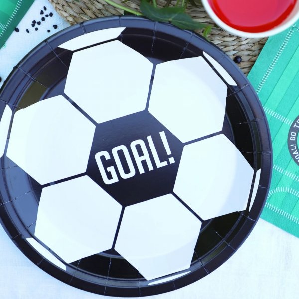 Pappteller - Fußball - 8er-Pack - 23 cm Pappteller - Fußball - 8er-Pack - 23 cm
