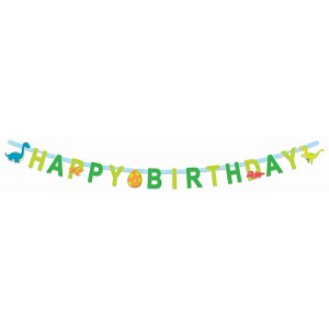 Buchstabengirlande - Dinosaurier - Alles Gute zum Geburtstag - 2 m Buchstabengirlande - Dinosaurier - Alles Gute zum Geburtstag - 2 m