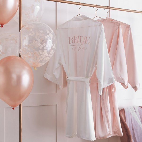 Morgenmantel - Bride to be - Weiß