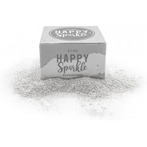 Essbarer Glitzer - Happy Sparkle Silver - Happy Sprinkles - Silber - 8 g Essbarer Glitzer - Happy Sparkle Silver - Happy Sprinkles - Silber - 8 g