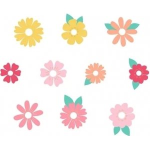 Getränkeanhänger - Blumen - 10er-Pack Getränkeanhänger - Blumen - 10er-Pack