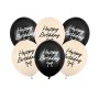 Luftballons - Alles Gute zum Geburtstag - Beige/Schwarz - 6er-Pack Luftballons - Alles Gute zum Geburtstag - Beige/Schwarz - 6er-Pack