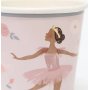 Pappbecher - Ballerina - 8er-Pack