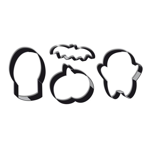 Lebkuchen-Ausstechformen für Halloween - 4er-Pack Lebkuchen-Ausstechformen für Halloween - 4er-Pack