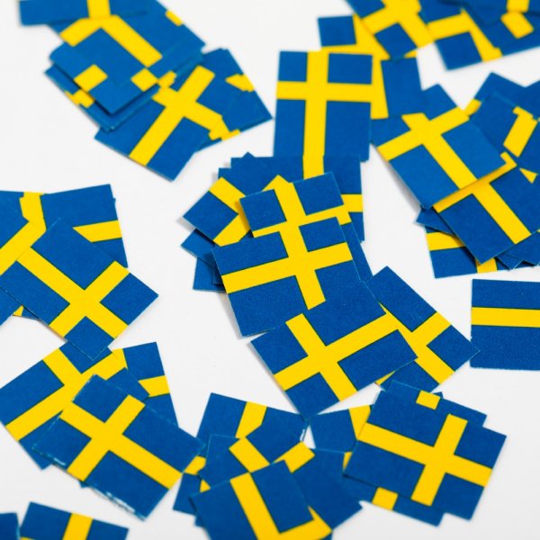Konfetti - Schwedische Flagge - 150 Stück Konfetti - Schwedische Flagge - 150 Stück