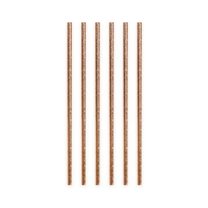 Papierstrohhalme, roségold-metallic, 20er-Packung Papierstrohhalme, roségold-metallic, 20er-Packung