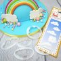 Verzierung - Flauschige Wolken - 5er-Pack