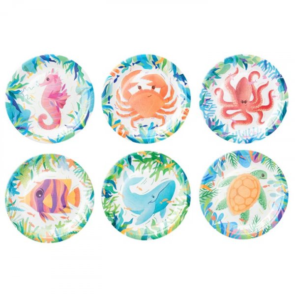 Pappteller - Ozeanmotiv - 6er-Pack Pappteller - Ozeanmotiv - 6er-Pack
