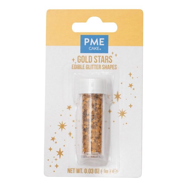 Deko-Streusel - Sterne - Gold - PME Deko-Streusel - Sterne - Gold - PME