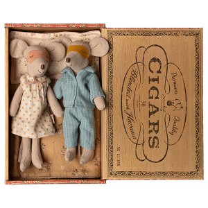 Mama und Papa Maus in Zigarrenkiste - Maileg Mama und Papa Maus in Zigarrenkiste - Maileg