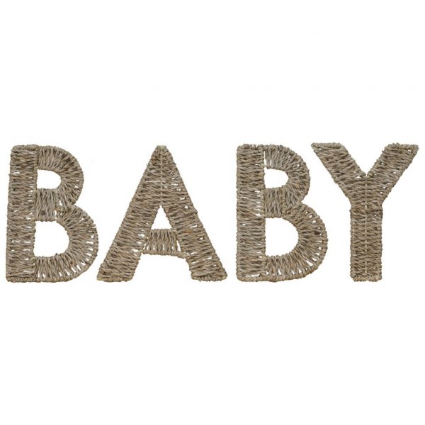 Hanfbuchstaben - BABY - Hallo Baby Hanfbuchstaben - BABY - Hallo Baby