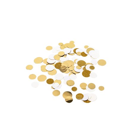 Konfetti - Creme - 2,5 cm Konfetti - Creme - 2,5 cm