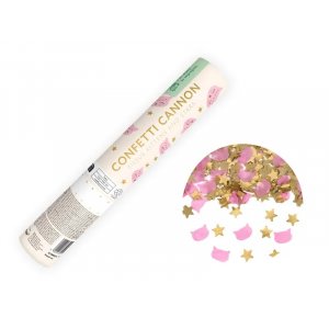 Konfettikanone - 20 cm - Katzen - Gold/Rosa Konfettikanone - 20 cm - Katzen - Gold/Rosa