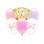 Ballonstrau - Ring - Sie sagte ja - 6er-Pack