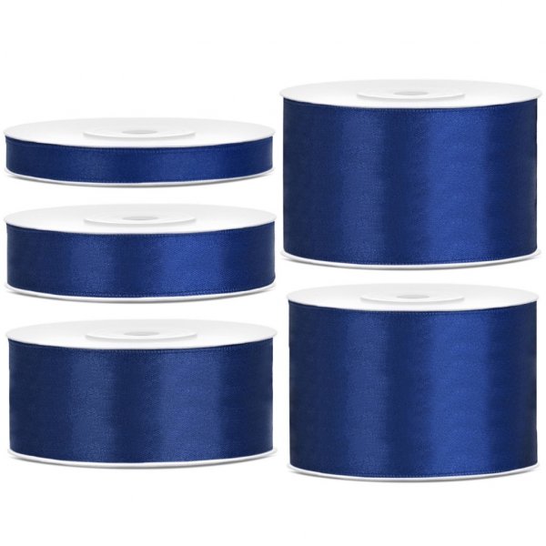 Satinband - Marineblau - 25 m