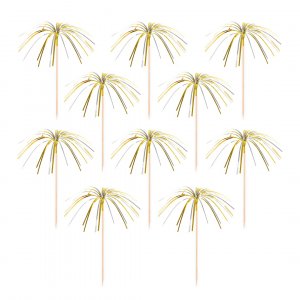 Trinkstäbchen - Silber/Gold - 22 cm - 10 Stück Trinkstäbchen - Silber/Gold - 22 cm - 10 Stück