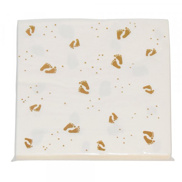 Servietten - Babyfe - Gold - 16er-Pack