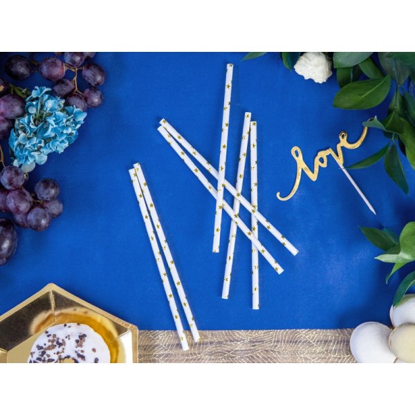 Strohhalme - Sterne - Goldmetallic - 10 Stk Strohhalme - Sterne - Goldmetallic - 10 Stk