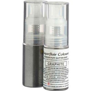 Essbares Glitzerspray - Sugarflair - Graphitgrau - 10 g Essbares Glitzerspray - Sugarflair - Graphitgrau - 10 g