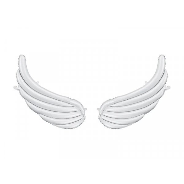 Folienballon - Fl�gel - Wei� - 95 x 37 cm