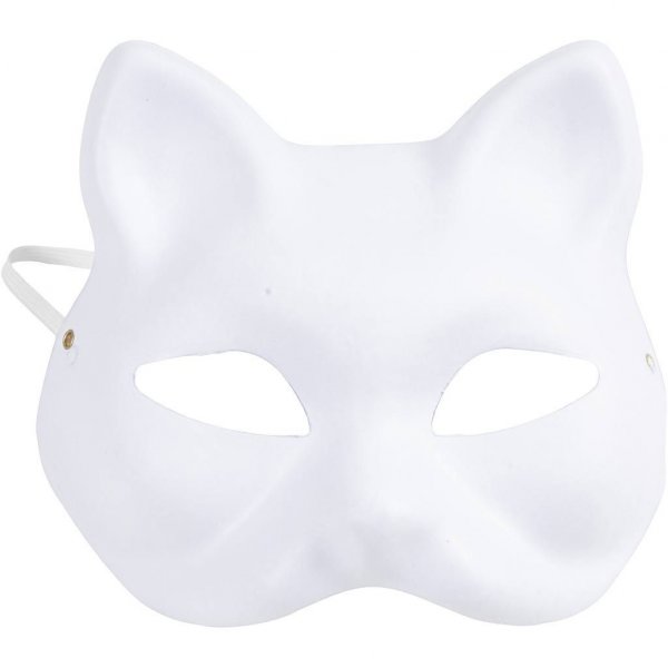 Partymaske - DIY - Katze - 1 Stück Partymaske - DIY - Katze - 1 Stück