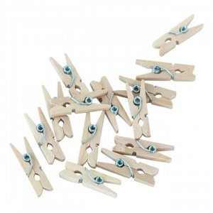 Mini-Wäscheklammern, Natur - 24er-Packung Mini-Wäscheklammern, Natur - 24er-Packung