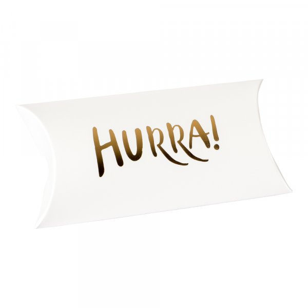 Geschenkbox - Hurra - Weiß Geschenkbox - Hurra - Weiß