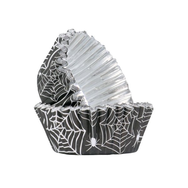 Cupcake-Förmchen - Folie - Halloween - Spinnennetz - 30er-Packung - PME Cupcake-Förmchen - Folie - Halloween - Spinnennetz - 30er-Packung - PME