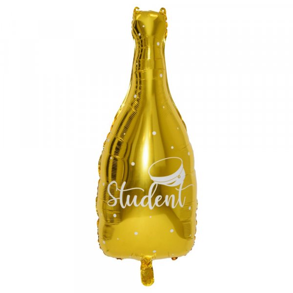 Folienballon - Champagnerflasche - Student