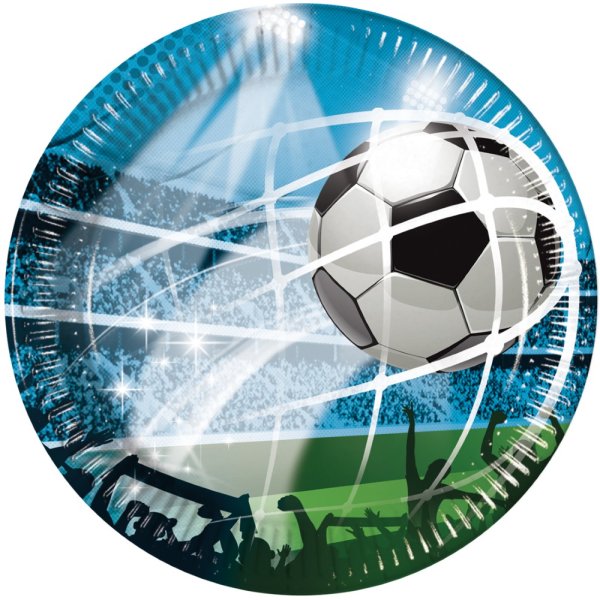 Pappteller - Fußball - Fans - 20 cm - 8er-Pack Pappteller - Fußball - Fans - 20 cm - 8er-Pack