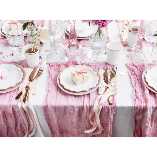 Dessertteller - Weiß mit Goldrand - 6er-Pack Dessertteller - Weiß mit Goldrand - 6er-Pack