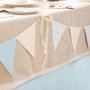 Girlande - Dreiecke - Hellblau/Gold Girlande - Dreiecke - Hellblau/Gold