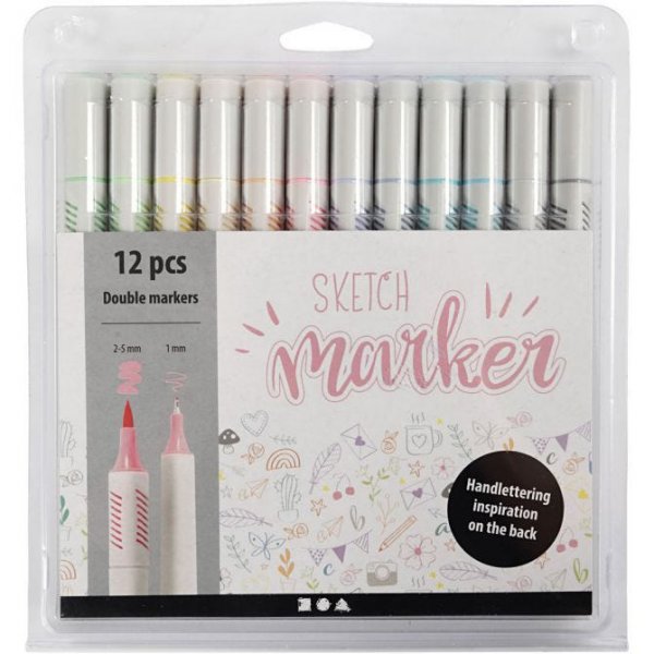Bleistifte - Skizzenmarker - 12er-Pack - Pastell Bleistifte - Skizzenmarker - 12er-Pack - Pastell