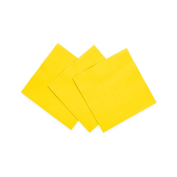 Kleine Servietten - Gelb - 24 x 24 cm - 20er-Packung Kleine Servietten - Gelb - 24 x 24 cm - 20er-Packung