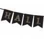 Wimpel - Halloween - Schwarz & Gold