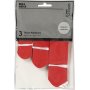 Papierpompons - rot - Durchm. 20+24+30 cm - 3 Stk