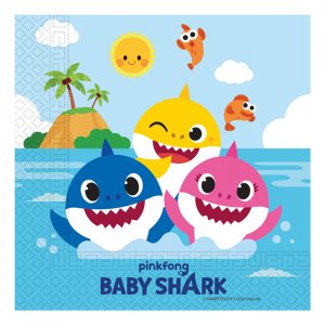 Baby Shark Servietten - 20er-Packung Baby Shark Servietten - 20er-Packung