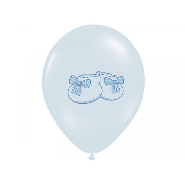 Luftballons - Babyschuhe - Hellblau - 6er-Pack