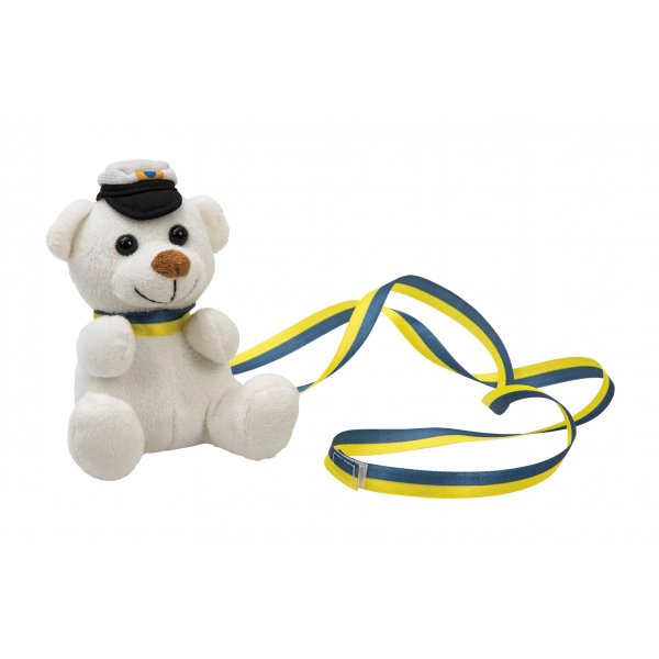 Sch�lertier - Kleiner wei�er Teddyb�r - 12 cm