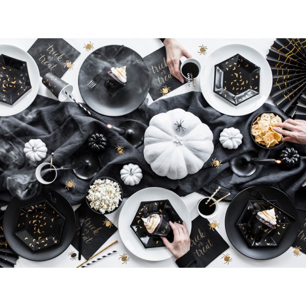 Dessertteller - Trick or Treat Gold - 6 Stk