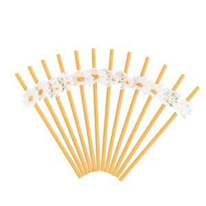 Strohhalme - Blumen - 12er-Packung Strohhalme - Blumen - 12er-Packung
