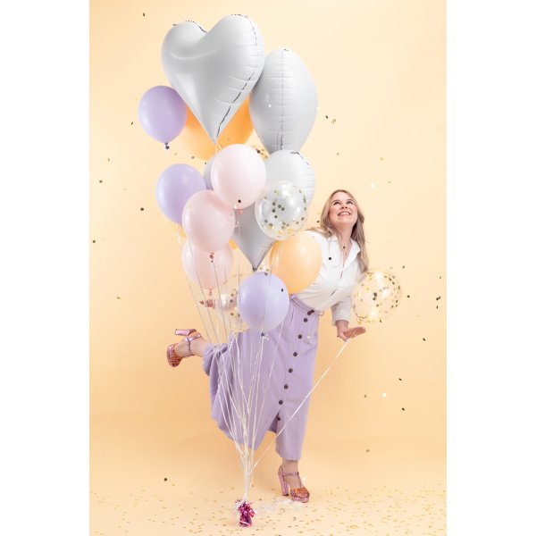 Folienballon - Weies Herz
