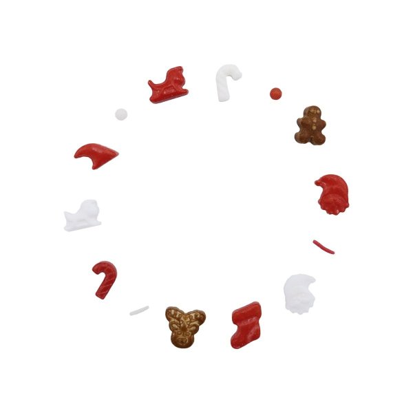 Weihnachtsstreusel - Weihnachtsmann aus der Schachtel - 60 g - PME Weihnachtsstreusel - Weihnachtsmann aus der Schachtel - 60 g - PME
